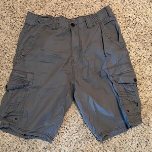 Men's Charcoal Cargo Shorts with Belt